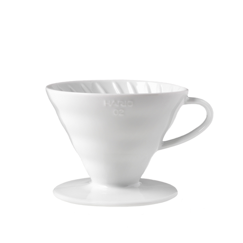 Hario V60 Dripper 01 Keramik Kaffeefilter (Handfilter) weiß