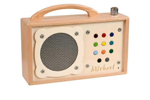 MP3-Player aus Holz für Kinder – hörbert macht Musik zum Kinderspiel