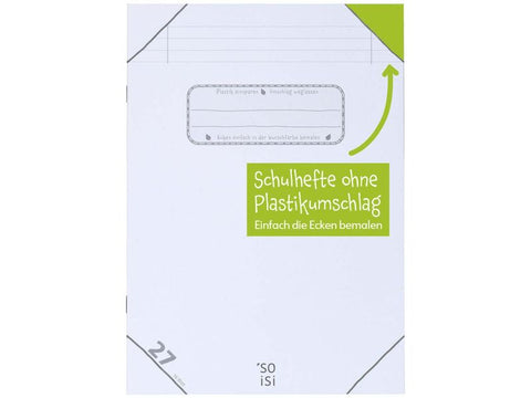 Soisi Recycling-Schulheft DIN A4, Lineatur 27