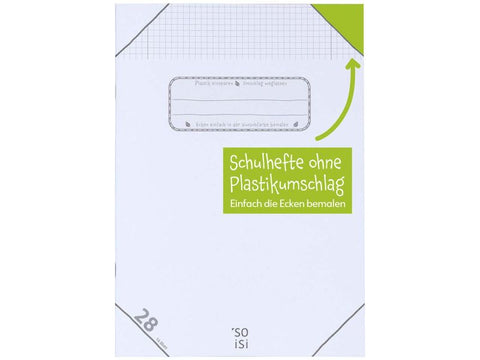 Soisi Recycling-Schulheft DIN A4, Lineatur 28