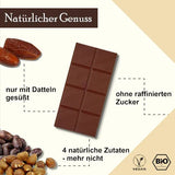 1 Tafel MAKRi Dattel Schokolade - Haselnuss 56%