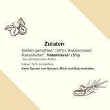 1 Tafel MAKRi Dattel Schokolade - Haselnuss 56%