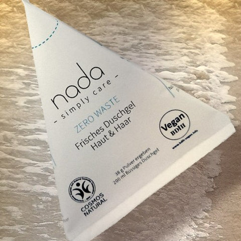 nada Pulver 38g - für 200ml Duschgel (Haut und Haar)